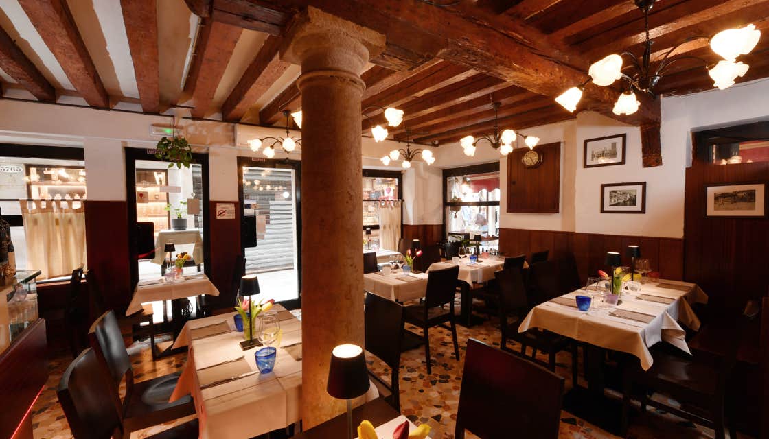 View of our restaurant’s indoor dining room